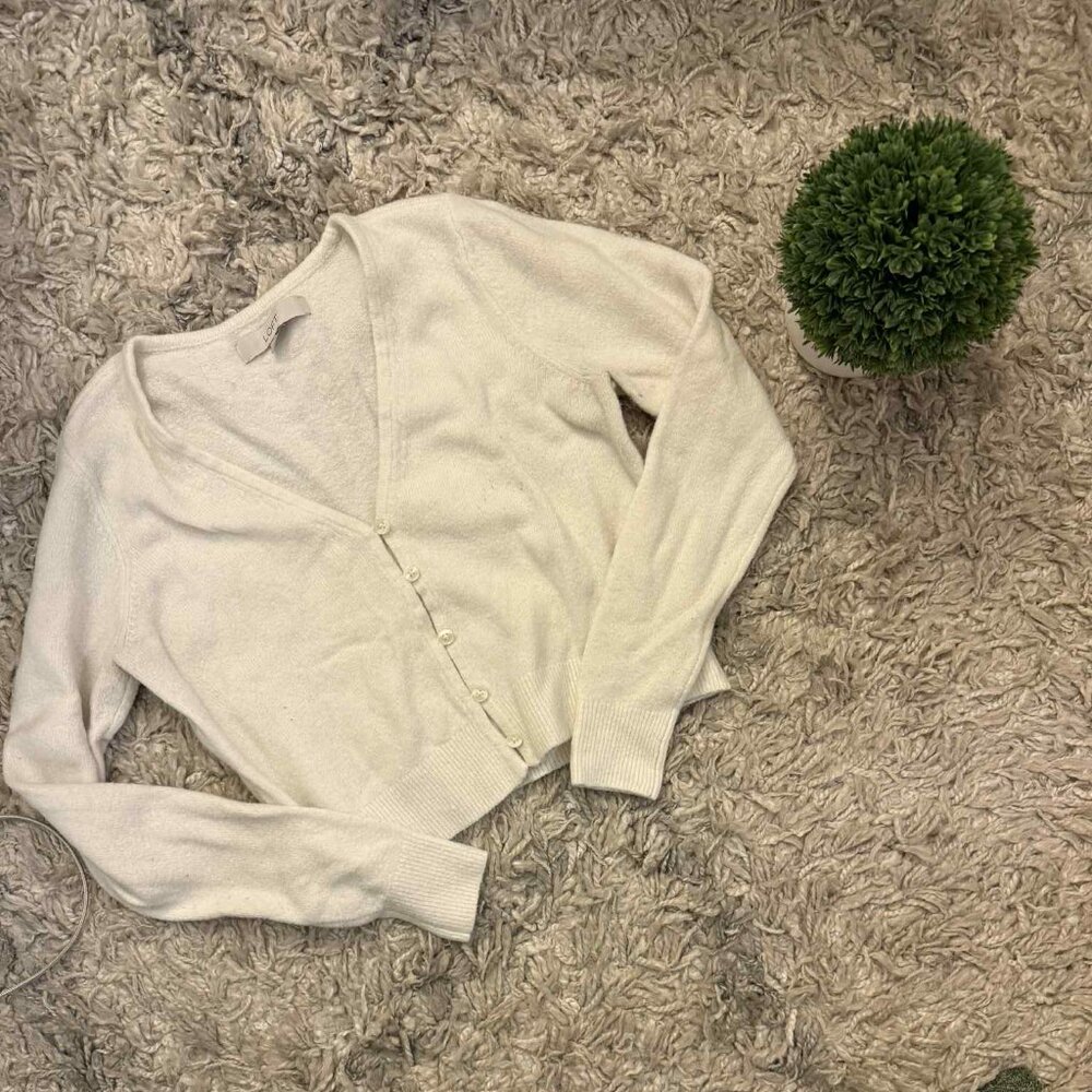 LOFT cropped cardigan sweater